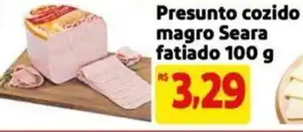 Extra Supermercado Presunto cozido magro Seara fatiado 100 g oferta