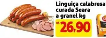 Extra Supermercado Linguiça calabresa curada Seara a granel kg oferta