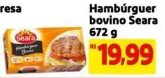 Extra Supermercado Hambúrguer bovino Seara 672 g oferta