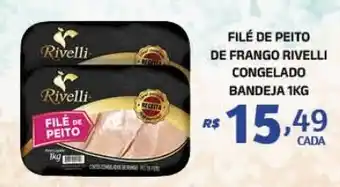 Bahamas Mix FILÉ DE PEITO DE FRANGO RIVELLI CONGELADO BANDEJA 1KG oferta