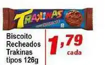 Biscoito Recheados Trakinas 126g