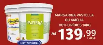 Bahamas Mix MARGARINA PASTELLA OU AMÉLIA 80% LIPÍDIOS 14KG oferta