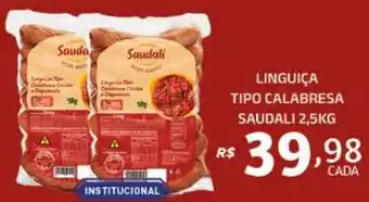 Bahamas Mix LINGUIÇA TIPO CALABRESA SAUDALI 2,5KG oferta