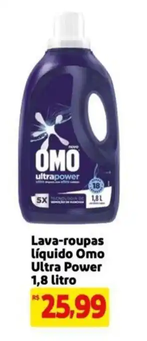 Extra Supermercado Lava-roupas líquido Omo Ultra Power 1,8 litro oferta