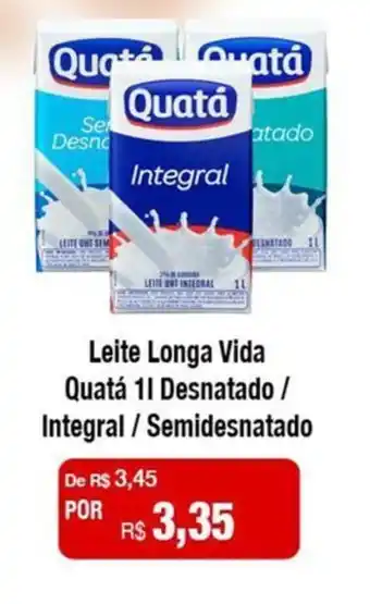 Leite Longa Vida Quatá 11 Desnatado / Integral / Semidesnatado