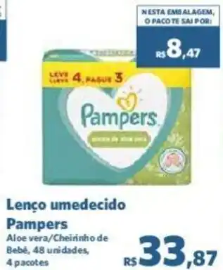 Sam's Club Lenço umedecido Pampers oferta