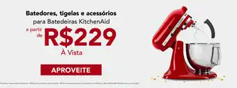 Batedores, tigelas e acessórios para Batedeiras KitchenAid