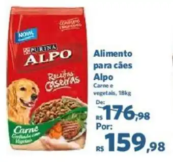 Alimento para cães Alpo Carne e vegetais, 18kg