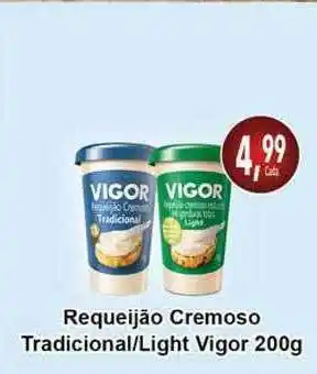 Requeijão Cremoso Traidicional Light Vigor 200g