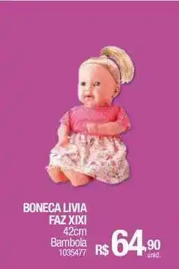 Boneca Livia Faz Xixi Bambola