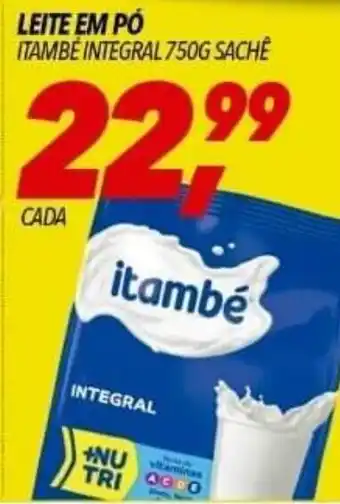 Frangolândia LEITE EM PÓ ITAMBÉ INTEGRAL 750G SACHÊ oferta