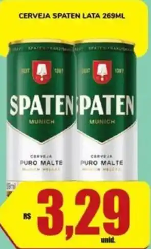 Costa Atacadão CERVEJA SPATEN LATA 269ML oferta