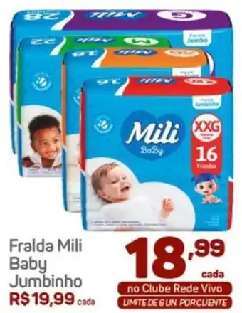 Rede Vivo Fralda Mili Baby Jumbinho oferta