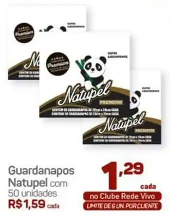 Guardanapos Natupel com 50 unidades