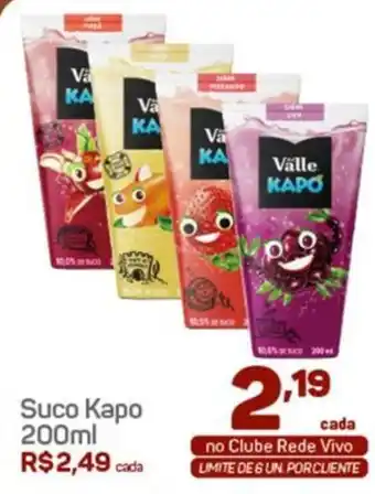 Rede Vivo Suco Kapo 200ml oferta