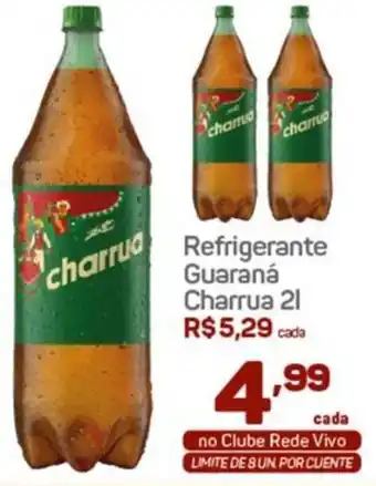 Rede Vivo Refrigerante Guaraná Charrua 2L oferta