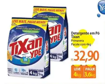 Atacadão Detergente em Pó Tixan Primavera Pacote com 4kg oferta