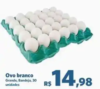 Sam's Club Ovo branco Grande, Bandeja, 30 unidades oferta