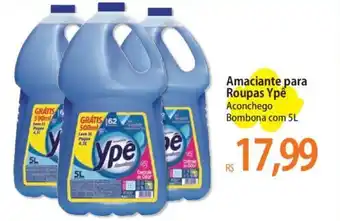 Atacadão Amaciante para Roupas Ypê Aconchego Bombona com 5L oferta