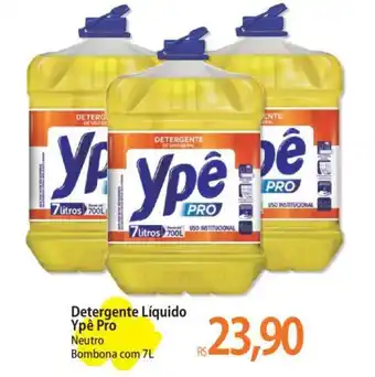 Atacadão Detergente Líquido Ypê Pro Neutro Bombona com 7L oferta