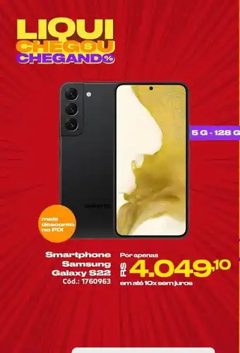 Casa e Vídeo Smartphone Samsung Galaxy S22 5G 128GB oferta