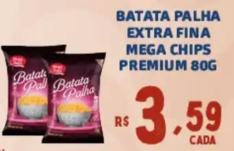 Bahamas Supermercados BATATA PALHA EXTRA FINA MEGA CHIPS PREMIUM 80G oferta