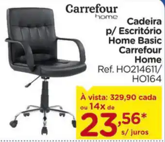 Carrefour Cadeira p/ Escritorio Home Basic Carrefour Home oferta