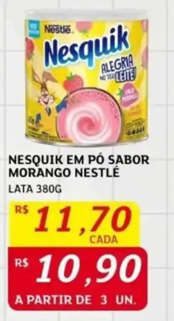 Assaí Atacadista NESQUIK EM PÓ SABOR MORANGO NESTLÉ LATA 380G oferta