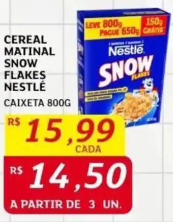 Assaí Atacadista CEREAL MATINAL SNOW FLAKES NESTLÉ CAIXETA 800G oferta