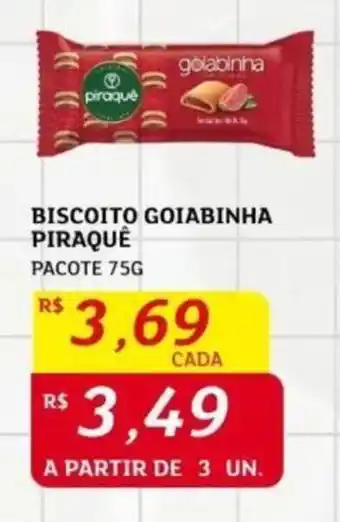 Assaí Atacadista BISCOITO GOIABINHA PIRAQUÊ PACOTE 75G oferta