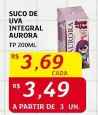 Assaí Atacadista SUCO DE UVA INTEGRAL AURORA TP 200ML oferta