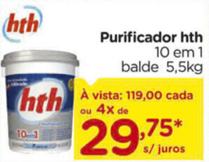 Purificador hth 5.5kg