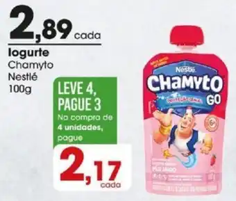 Zaffari logurte Chamyto Nestlé 100g oferta