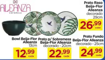 Prato Raso Beija-Flor Alleanza 29cm