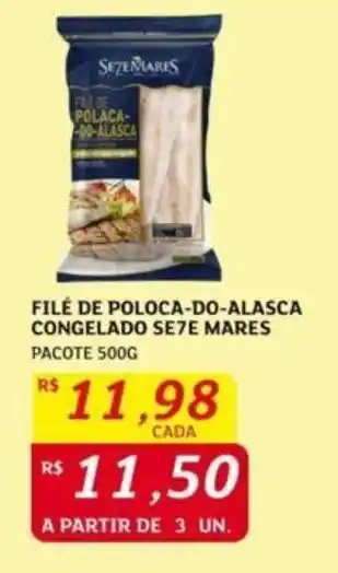 Assaí Atacadista FILÉ DE POLOCA-DO-ALASCA CONGELADO SE7E MARES PACOTE 500G oferta