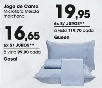 Jogo de Cama Microfibra Mescla marchand