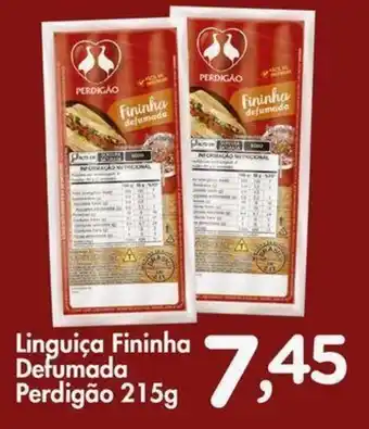 Confiança Supermercados Linguiça Fininha Defumada Perdigão 215g oferta