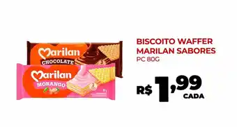 Fort Atacadista BISCOITO WAFFER MARILAN SABORES PC 80G oferta