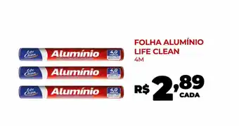 Fort Atacadista FOLHA ALUMÍNIO LIFE CLEAN 4M oferta