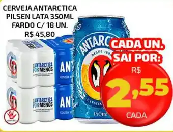 Iquegami Supermercados CERVEJA ANTARCTICA PILSEN LATA 350ML FARDO C/ 18 UN. oferta