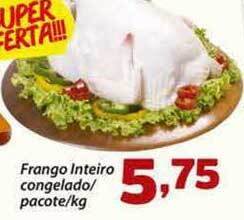 Confiança Supermercados Frango Inteiro Congelado Pacote 1kg oferta