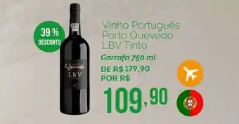 Oba Hortifruti Vinho Português Porto Quevedo Lbv Tinto 750ml oferta