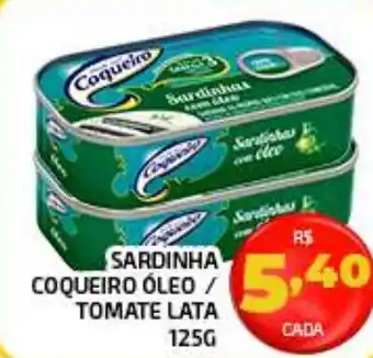 SARDINHA COQUEIRO ÓLEO / TOMATE LATA 125G