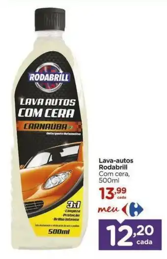 Carrefour Lava-autos Rodabrill Com cera, 500ml oferta