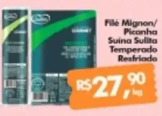File Mignon/ Picanha Suina Sulita Temperado Resfriado