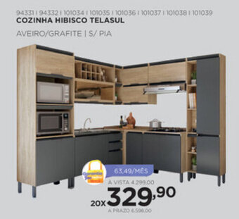 Benoit Cozinha Hibisco Telasul oferta