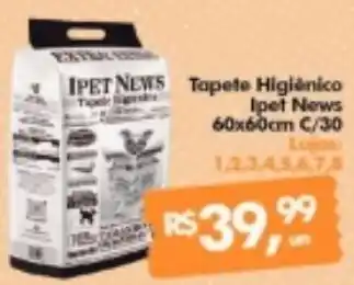 Supermercados Archer Tapete Higiénico Ipet News 60x60cm C/30 oferta