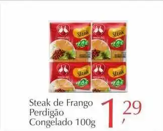 São Roque Supermercados Steak De Frango Perdigão Congelado 100g oferta