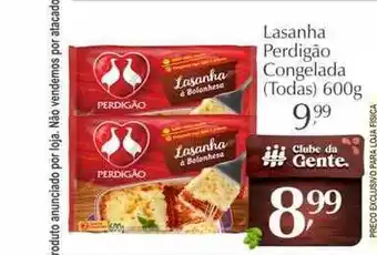 São Roque Supermercados Lasanha Perdigão Congelada 600g oferta