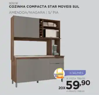 Benoit Cozinha Compacta Star Moveis Sul oferta